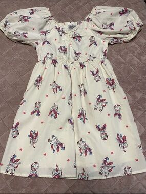 Pokemon Cream Dress with Pink & Blue Sylveon Motif